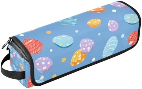 Hair Tools Travel Bag with Heat Resistant Mat 2-in-1 Hot Tools Travel Bag Organizer Flat Curling Iron Travel Case for Straightener Blue Polka Dot Easter Egg by WelcometoElliTarr