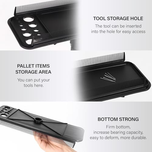 Hair Extension Holder Hanger Braiding Rack Extension Tool Double-Side Teeth Extension Display Holder Hair Separator holder for Hair Salon Home (Tripod not included) - Image 6