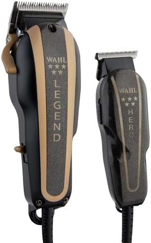 Wahl Professional 5 Star Barber Combo,Corded Legend Clipper & Hero Trimmer by Unknown