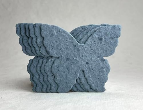 Wildflower Seed Paper Butterfly Shape - Large 3" - Set of 24 (34s Blue Lotka) - Image 2