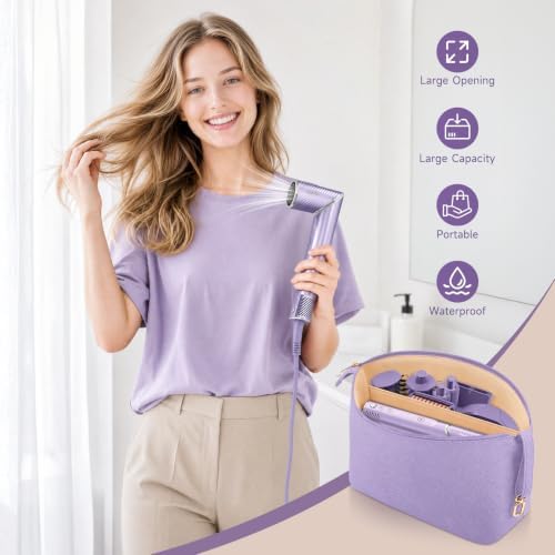 Travel Hair Dryer Bag for Shark FlexStyle IonCurl Case & Attachment, Lalic - Image 5