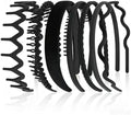 7 Pcs Headbands for Women Girls, Non Slip Cute Pearl Floral Padded Vintage Wide Fashion Multi-style Headbands for Girls (Black S) by Unknown