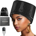 Hair Steamer for Natural Hair Home Use w/10-level Heats Up Quickly, Heat Cap for Deep Conditioning - Thermal Heat Cap for Black Hair, Great for Deep Conditioner (Black) by SISWOW