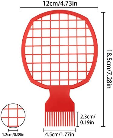 2 Pieces Twist and Curl Brush Tool for Natural Coils, Afro Hair, and Twist Hair (Red) - Image 2