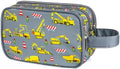 Kids Toiletry Bag for Boys, Travel Toiletry Bag for Little Young Boys Waterproof Hanging Wash Bag Toddler Traveling Toiletries, Construction Grey by Vipdeal