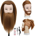 Male Mannequin Head with Hair 10" Barber Mannequin Head for Hair Styling by NeverlandBeautyHealth