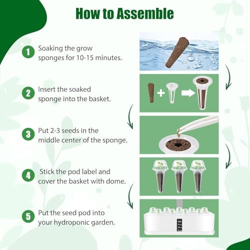 Basil Seed Pods for All Hydroponics Growing Systems, 12 Pods Herb Kit with 400+ Seeds of Thai Basil, Grow Your Own Herb Garden at Home - Image 6