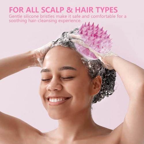 2 in 1 Shower Brush, BEAUTAIL Silicone Body Scrubber & Scalp Massager - Image 4