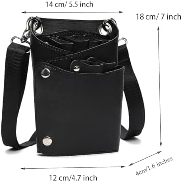 Scissor Bag, faux Leather Salon Barber Professional Scissors Holster - Image 6