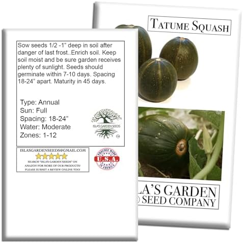 Tatume Squash Seeds (Cucurbita Pepo) – Also Known as Calabacita, Tatuma, or Mexican Round Zucchini – 30+ Non-GMO Heirloom Seeds by Isla’s Garden Seeds, Vigorous Vining Summer Variety, Heat-Tolerant - Image 7