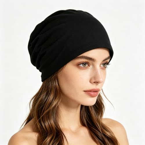 Cmonie 9-12 Pcs Solid Women Chemo Hat Stretchy Turban Beanie - Image 6