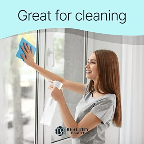 BeautifyBeauties Hair Spray Bottle – Ultra Fine Continuous Water Mister for Hairstyling, Cleaning, Plants, Misting & Skin Care (Black, 10.1 Ounces) - Image 6