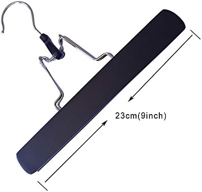 2 Pcs Hair Extensions Hanger, Wooden Wig Storage Hair Hanger with Anti-Slip for Wigs (Black) - Image 2