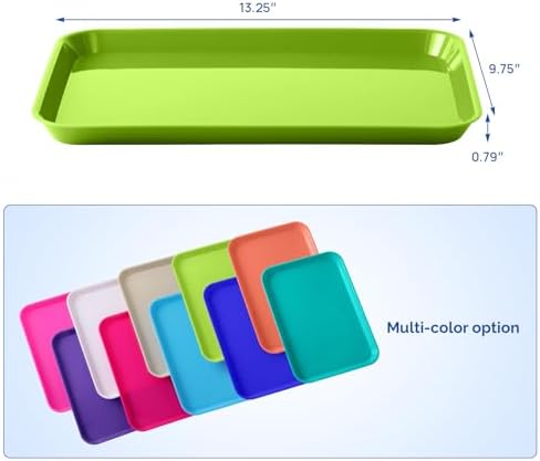 JMU 20 Pcs Kiwi Dental Procedure Tray Flat Tray Size B 13.25" X 9.75" - Image 5