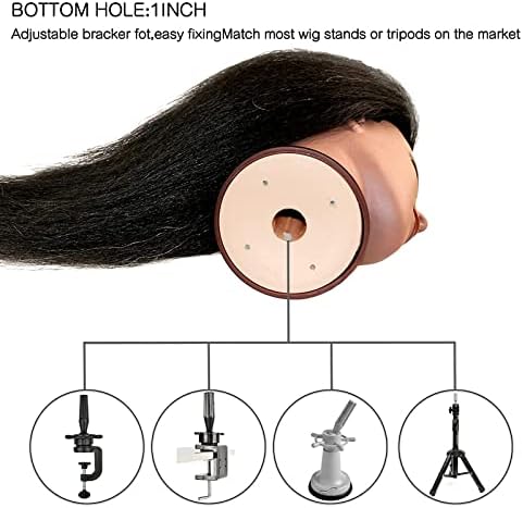 ISHOT Mannequin Head With Hair And Stand Tripod - Image 5