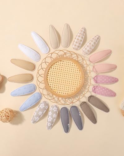 doboi Toddler Hair Clips for Girls Baby Barrettes-20PCS Pastel Neutral - Image 4