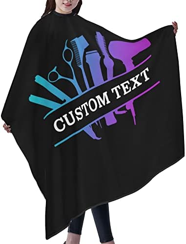 Barber Cape Hello Girl Gorgeous Glitters Eyelash Salon Apron Hair Cutting Cape Barbershop Kits For Women 55''X66'' - Image 4