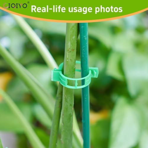 Plant Support Clips,Plastic Clips for Securing Plants,Tomato Vine Clips,Plant Fixing Clips,Garden Clips for Climbing Plants,Grape and Vine Vegetables (200, Light Green) - Image 3