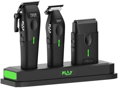 TPOB Play Barber Hair Clippers for Men 7500 RPM with Rubber Grips (Black 4 Pack) - Image 2