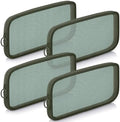 Weewooday 4Pcs Mesh Makeup Bag, Olive Green, Medium, Classic by Weewooday