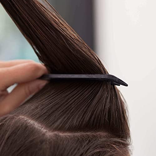 Yumflan Hair Comb, Rat Tail Comb for Braiding Hair, Fine Tooth Hair Comb with Stainless Steel Pintail for Sectioning, Parting and Styling - Black - Image 4