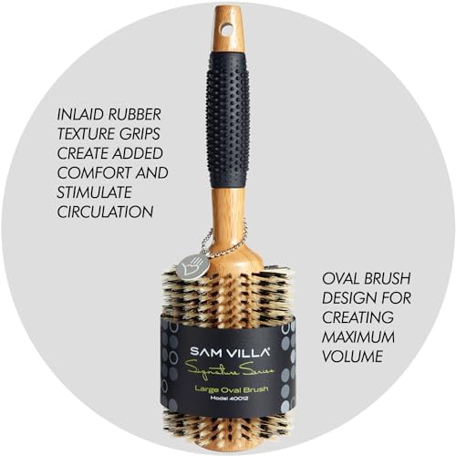 Sam Villa Signature Series Bristle Round Brush - Image 6