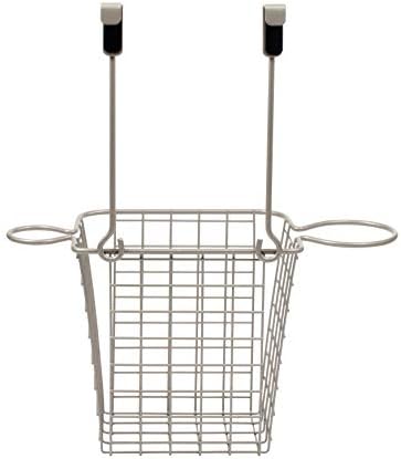 Spectrum Grid Over the Cabinet Styling Station (Satin Nickel) - Tall Bathroom & Under Sink Organizer for Hair Dryer, Beauty Tools, Accessories, & Home Essentials - Image 6