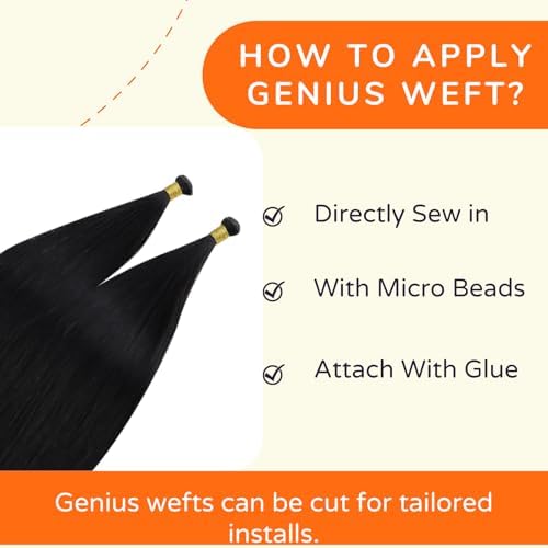 Full Shine Genius Weft Hair Extensions Human Hair 18 Inch 100g - Image 4