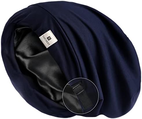 YANIBEST Slouchy Beanie Hat Satin Lined Sleep Cap Chemo Headwear Caps by yanibest