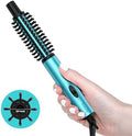 Farery Mini Thermal Brush, Curling Iron 3/4 Inch, Heated Round Brush for Volumizing and Small Curls, Travel Size Hot Brush for Short & Thin Hair, Dual Voltage, One Heat 392°F, Touch-ups, Blue by FARERY