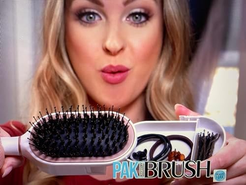 BeautyHak PAK Travel Hair Brush with 30 Hair Accessories, Built in Storage - Image 4