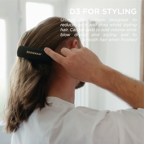 Denman D3 Original Curl Definer & Styler, Curly Hair Brush for Women & Men – 7 Row Detangling & Curl Defining Brush for Smooth Defined Curls - a precision Styling Brush for straight hair - Image 4
