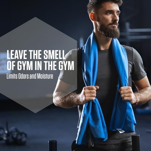 VENTURE 4TH Quick Dry Microfiber Towel for Camping & Gym - Blue Large - Image 5