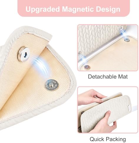 KarSyon Hair Tools Travel Bag with Hot Tool Mat 2 in 1 Organizer Bags - Image 4