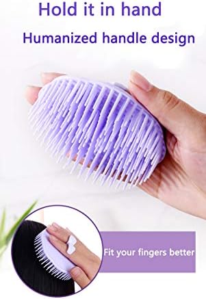 Hair Scalp Brush Dandruff Cleaning Shower Shampoo Scalp Head Massager 4 Pk - Image 5