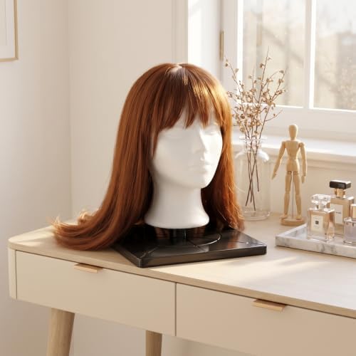 Foam Mannequin Wig Head Stand with Anti-Topple Base Hat Display Stand - Image 6