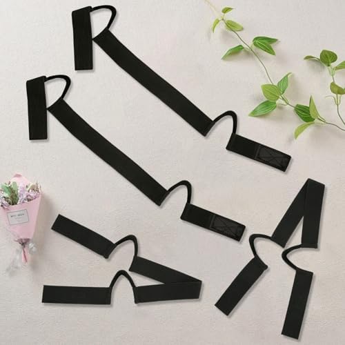 HINGTAI 4Pcs Black Double-Sided Fleece C-Shaped Ear Painless Wig Tool, Soft Painless Wig Band with Ear Cut Outs Tools, Comfortable Earless Melting Band Supplies - Image 5