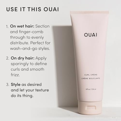OUAI Curl Defining Cream - Travel Size Hydrating Curl Cream (2.5 Oz) - Image 7