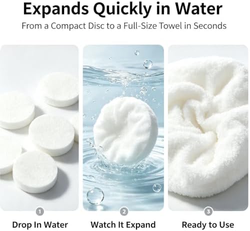Disposable Face Towel hot face towel Intelligent towel warmer for dry use or soaking application Replace wet wipes for cleaning(Towel 60pcs) - Image 3