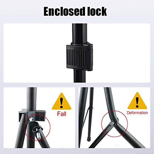 Wig Stand Tripod with Non-Slip Base Adjustable Mannequin Head Stand with Hook Heavy Duty Manikin Head Tripod (Pack of 12) - Image 5