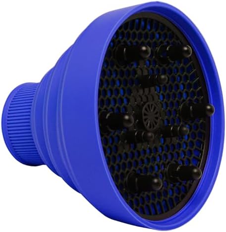 Universal Collapsible Hair Dryer Diffuser Attachment-Foldable Portable Travel and Easy Storage Fit Most Hair Dryers with Nozzle Diameter D-1.575Inch to 1.968 Inch (4-5cm)- Dark Blue - Image 2