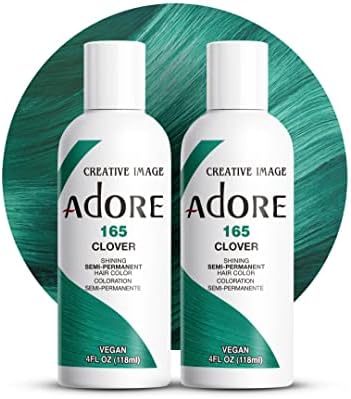 Adore Semi Permanent Hair Color, 165 Clover, 4 Fl Oz (2 Pack) by Adore
