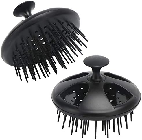 Segbeauty Dandruff Brushes, 2pcs 0.8 inches Long Hard Bristle Scalp Massage Brushes for Thick or Thin 2c to 3b Curly Hair, Shower Comb for Deep Cleaning Beard Pet Grooming Hair Care for Women Men by Segbeauty