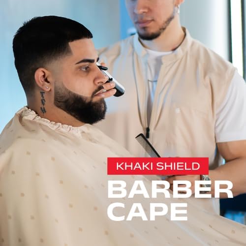 Barber Strong The Barber Cape Haircut Cover for Men, Hair Repelling and Static-Reducing Material, Water Resistant Fabric - Image 2
