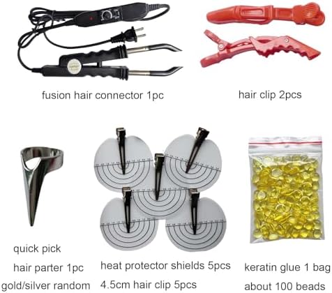 Fusion Extension Tools For Hair Extensions Pre Bonded Keratin Kit - Image 2