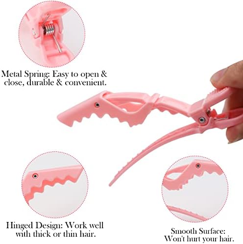 Ondder 24 Pack Professional Alligator Hair Clips for Styling and Salon - Plastic Gator Clips - Image 2