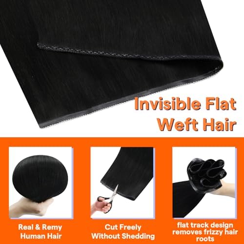 Full Shine Sew In Hair Extensions Human Hair for Women 16 Inch 60g - Image 3