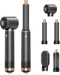 JINYAWA Hair Dryer Brush 5 in 1, Hot Air Brush Air Curler, Air Styler Hair Styler Without Heat Damage, Multistyler Blow Dryer Brush, Powerful Hair Styling Tools for Drying,Curl,Volumize and Straighten by JINYAWA