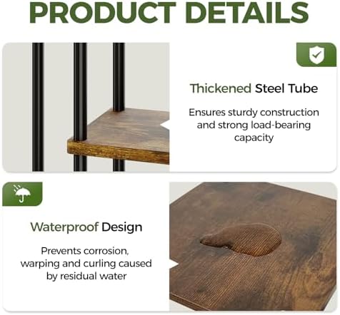 Bamworld Plant Stand with Grow Light for Indoor Plants Corner 7 Tier - Image 7