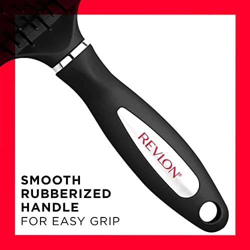 Revlon Straight & Smooth Black Paddle Hair Brush - Image 3